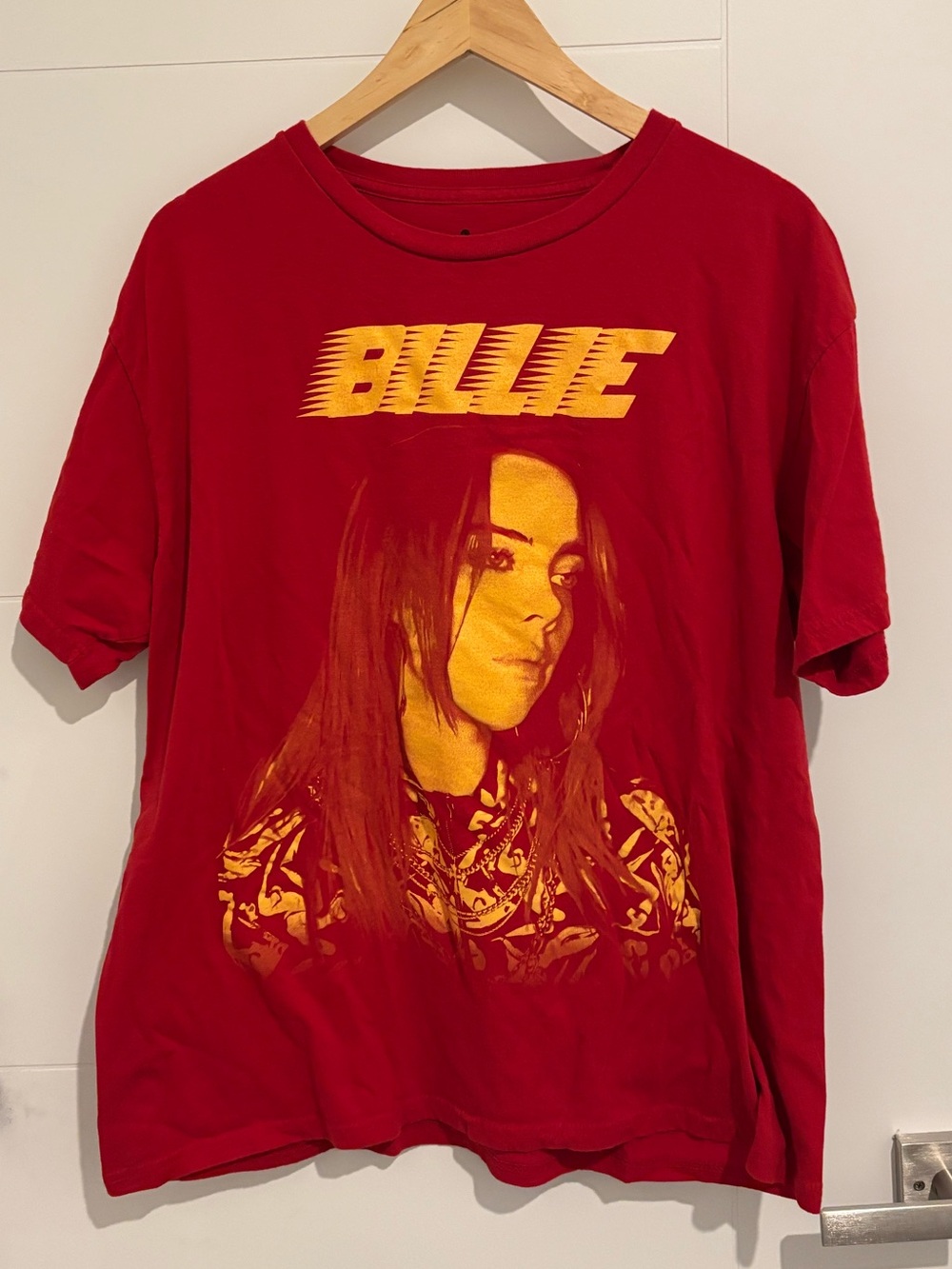 Billie Eilish Red Graphic Tee XL